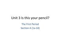 初中英语人教新目标 (Go for it) 版七年级上册Section A多媒体教学课件ppt