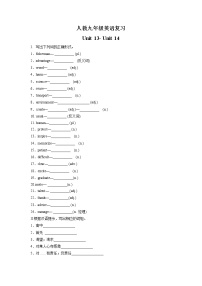 【期末高分必备】人教版英语 九年级上学期——Unit13-Unit14（实战过关）