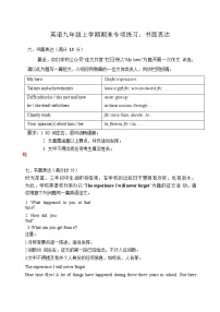 英语九年级上学期期末专项练习：书面表达