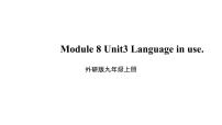 外研版 (新标准)九年级上册Module 8 Sports lifeUnit 3 Language in use多媒体教学ppt课件