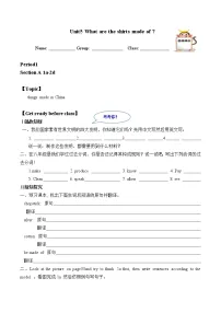 人教新目标 (Go for it) 版九年级全册Section A学案及答案