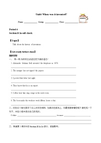 初中英语人教新目标 (Go for it) 版九年级全册Section B学案