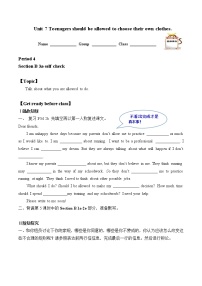 人教新目标 (Go for it) 版九年级全册Section B导学案