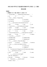 辽宁省沈阳市育源中学2022-2023学年七年级上学期期末英语试卷(含答案)