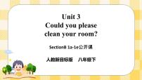 初中英语人教新目标 (Go for it) 版八年级下册Unit 3 Could you please clean your room?Section B精品课件ppt