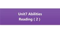 初中英语Unit 7 AbilitiesReading评课ppt课件