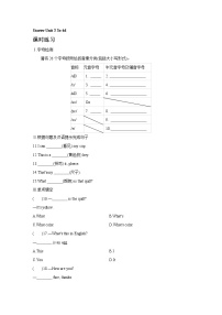 初中英语人教新目标 (Go for it) 版七年级上册starters 预备篇（2012秋审查）Unit 3 What color is it ?随堂练习题