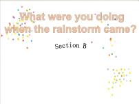 初中英语人教新目标 (Go for it) 版八年级下册Unit 5 What were you doing when the rainstorm came?Section B课堂教学ppt课件