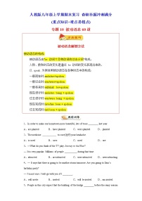 专题10 重点语法被动语态60题（知识讲解 真题训练） -2023年九年级英语上学期期末复习查缺补漏冲刺满分（人教版）