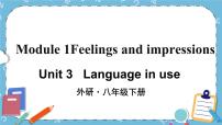 外研版 (新标准)八年级下册Module 1 Feelings and impressionsUnit 3  Language in use优质课ppt课件