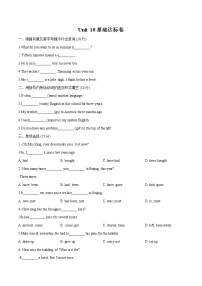 Unit 10基础达标卷人教版英语八年级下册