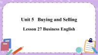 初中英语冀教版八年级下册Lesson 27 Business English试讲课ppt课件