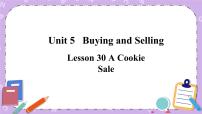 初中英语冀教版八年级下册Unit 5 Buying and SellingLesson 30 A Cookie Sale完整版ppt课件