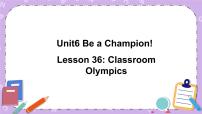 冀教版八年级下册Lesson 36 Classroom Olympics精品ppt课件