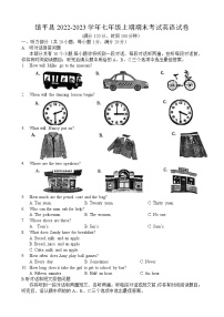 河南省南阳市镇平县2022-2023学年七年级上学期期末综合评估英语试题(含答案)