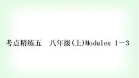 外研版中考英语复习考点精练五八年级(上)Modules 1－3作业课件