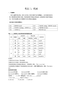 【专项练习】全套专题英语中考考点三：代词专题整理(带答案)