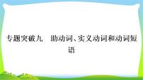 人教版中考英语复习专题突破九助动词、实义动词和动词短语练习课件