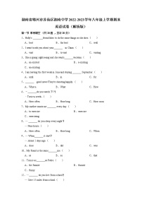 湖南省郴州市苏仙区湘南中学2022-2023学年八年级上学期期末英语试卷+