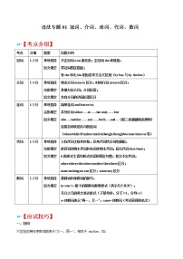 语法专题01 冠词、介词、连词、代词、数词-江苏中考英语二轮复习语法专题讲解与题型强化训练（牛津译林版）