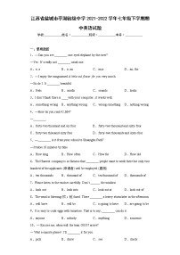 江苏省盐城市亭湖初级中学2021-2022学年七年级下学期期中英语试题（含答案）