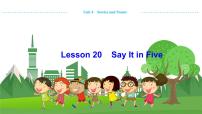 冀教版九年级上册Lesson 20 Say It in Five教学课件ppt