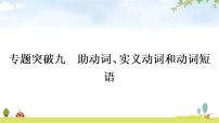 中考英语复习专题突破九助动词、实义动词和动词短语作业课件