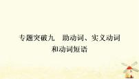 人教版中考英语复习专题突破九助动词、实义动词和动词短语教学课件