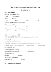 2022-2023学年人教版英语八年级下学期期中专题复习学案：专题02 核心短语 句型转换（含答案）