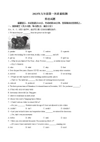 2023年江苏省徐州市县区中考一模英语试题（含答案）