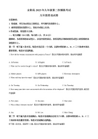 精品解析：2023年河南省洛阳市宜阳县中考二模英语试题（含听力）