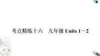 人教版中考英语复习考点精练十六九年级Units1－2作业课件