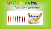 英语七年级下册Topic 1 When is your birthday?课前预习ppt课件