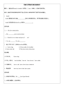 2023年人教版英语八年级下册期末各单元知识点复习 学案