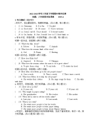 广东省深圳市海湾中学2022-2023学年八年级下学期期中考试英语试题