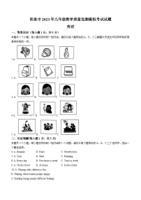 2023年山西省阳泉市中考模拟英语试题（含答案）