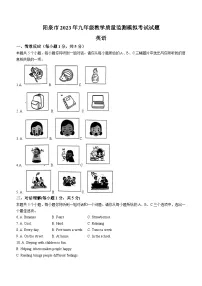 2023年山西省阳泉市中考模拟英语试题（含答案）