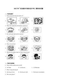 2023年广东省惠州市惠东县中考二模英语试题