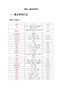 【期末专题复习】(仁爱版)2022-2023学年七年级英语下学期:专题01 词汇复习(专题练习)(原卷+解析)