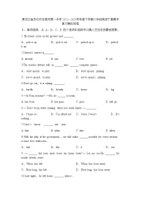 黑龙江省安达市吉星岗第一中学2022--2023学年下学期八年级英语下册期末复习模拟试卷