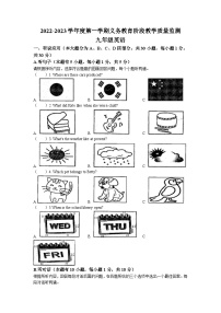 广东省湛江市经济技术开发区第四中学2022-2023学年九年级上学期期末英语试题(无答案)