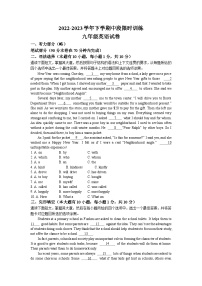 广东省中山市2022-2023学年九年级下学期中段限时训练英语试题