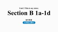 人教新目标七年级英语上册--Unit2第三课时（Section B1a-1d）（精品课件）