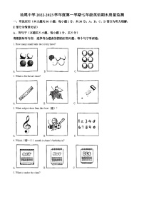 精品解析：广东省汕尾市城区汕尾中学2022-2023学年七年级上学期期末英语试题（解析版）