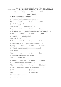 辽宁省大连市西岗区2022-2023学年七年级下学期期末考试英语试题(含答案)