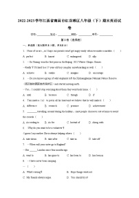 江西省南昌市红谷滩新区2022-2023学年下学期期末教学质量监测八年级英语试题（含答案）