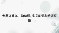 人教版中考英语复习语法专题突破九助动词、实义动词和动词短语课件