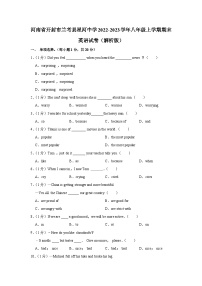 河南省开封市兰考县星河中学2022-2023学年八年级上学期期末英语试卷（含答案）