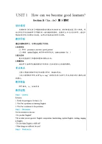 初中英语人教新目标 (Go for it) 版九年级全册Unit 1 How can we become good learners.Section B优秀第3课时教学设计