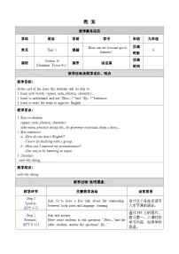 初中英语人教新目标 (Go for it) 版九年级全册Section A公开课教案